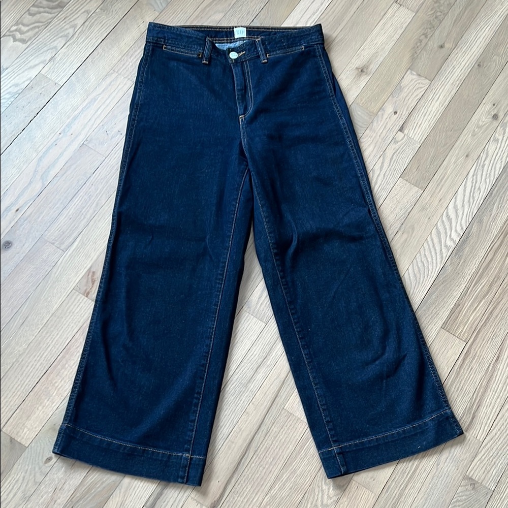Classic Blue Wide-Leg Jeans
